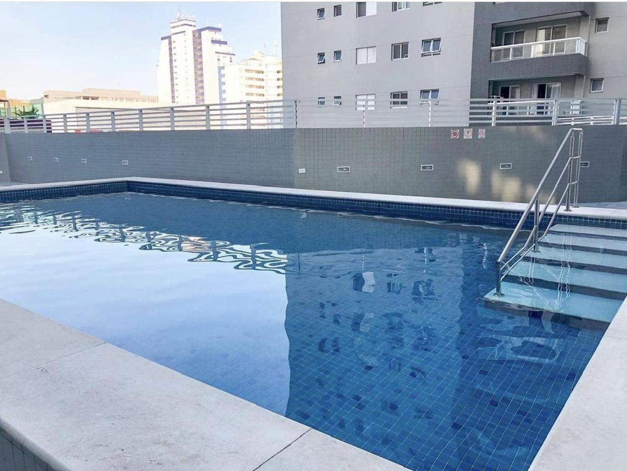 Apto Otima Localizacao A 100M Da Praia, Piscina, Ar Condicionado, Garagem E Portaria 24H Praia Grande  Zewnętrze zdjęcie